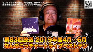 なんのこっちゃい西山。今も青春、我がライブ人生 第83回放送 2019年度4月〜6月 なんのこっチャートライブベストテン